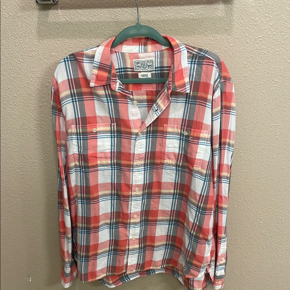 Men's Red Plaid Shirt